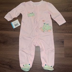 NWT Little Me Spring Froggy Pajamas (6m)